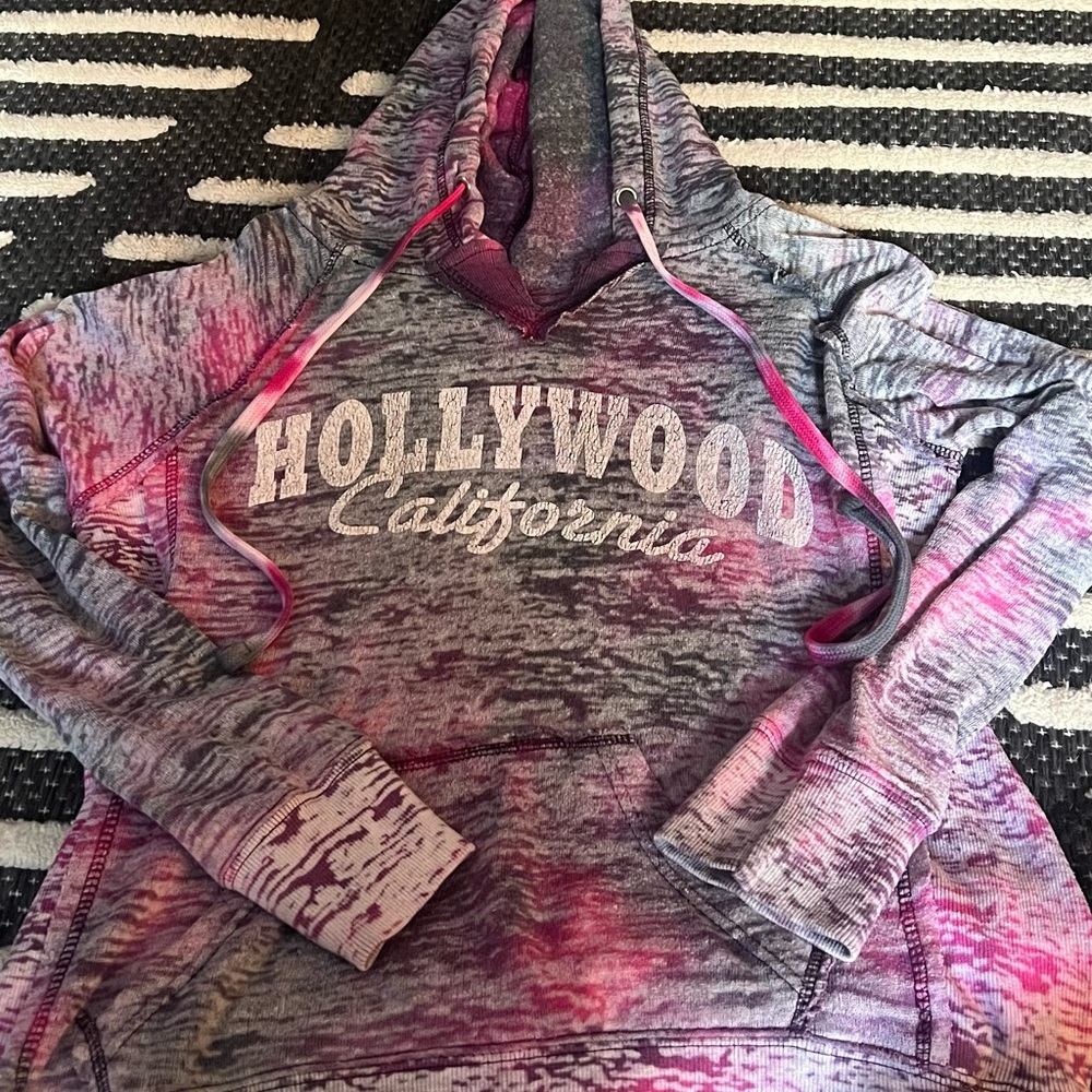 Pink and Gray Hollywood Hoodie